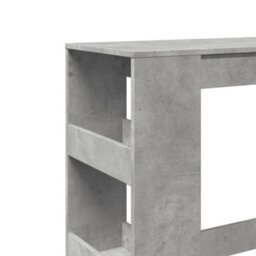 Berkfield Bar Table With Racks Concrete Grey 90X40X103.5 Cm Engineered Wood - thumbnail 7