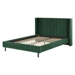 Beliani Bed Velvet Villette 160 X 200 Cm (Eu King Size) Dark Green - thumbnail 5
