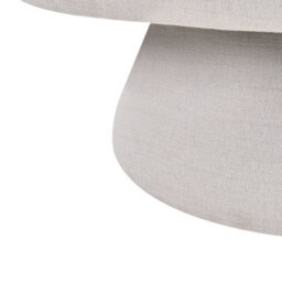 Beliani Swivel Armchair Eidal Off-White - thumbnail 6