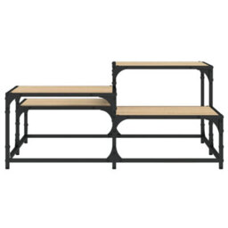 Berkfield Coffee Table Sonoma Oak 87.5X87.5X40 Cm Engineered Wood - thumbnail 5