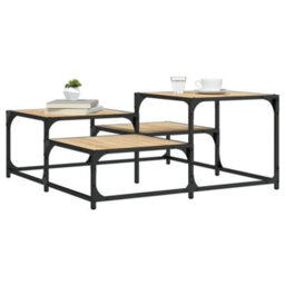 Berkfield Coffee Table Sonoma Oak 87.5X87.5X40 Cm Engineered Wood - thumbnail 1