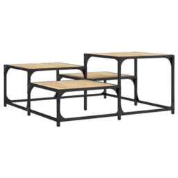 Berkfield Coffee Table Sonoma Oak 87.5X87.5X40 Cm Engineered Wood - thumbnail 2