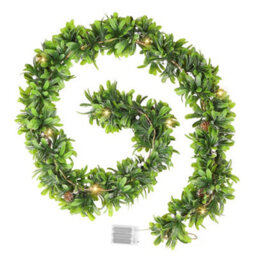 Dibor Wild Privet Led Xmas Decoration Table Garland Decorative Christmas Garland 180Cm - thumbnail 2