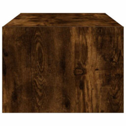 Berkfield Durable Tv Cabinet With Led Lights Smoked Oak 100X35.5X25 Cm - thumbnail 8