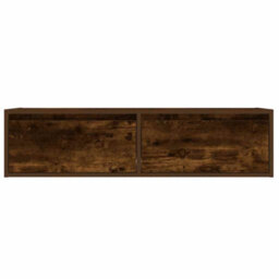Berkfield Durable Tv Cabinet With Led Lights Smoked Oak 100X35.5X25 Cm - thumbnail 7