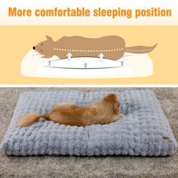 Bingopaw 200Cm Human Dog Bed Plush Dog Crate Bed Fluffy Cozy Kennel Pad For Sleeping & Ease Anxiety - thumbnail 3