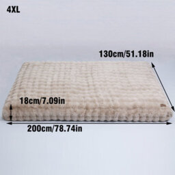 Bingopaw 200Cm Human Dog Bed Plush Dog Crate Bed Fluffy Cozy Kennel Pad For Sleeping & Ease Anxiety - thumbnail 2