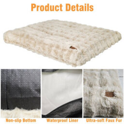 Bingopaw 200Cm Human Dog Bed Plush Dog Crate Bed Fluffy Cozy Kennel Pad For Sleeping & Ease Anxiety - thumbnail 4