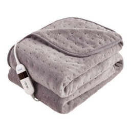 Silentnight Luxury Grey Fleece Plain Throw (L) 16Cm X (W) 12Cm - thumbnail 1