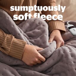 Silentnight Luxury Grey Fleece Plain Throw (L) 16Cm X (W) 12Cm - thumbnail 5