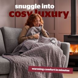 Silentnight Luxury Grey Fleece Plain Throw (L) 16Cm X (W) 12Cm - thumbnail 4