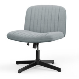 Onemill Stylish Armless Office Chair With Height Adjustable, Wide Seat, Perfect For Home Office And Bedroom-Grey