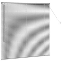 Berkfield Window Blind With Curtains Manual Silver Aluminium - thumbnail 5