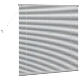 Berkfield Window Blind With Curtains Manual Silver Aluminium - thumbnail 7