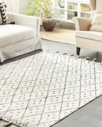 Beliani Rug Agadir Off-White 160 X 230 Cm Cotton - thumbnail 2