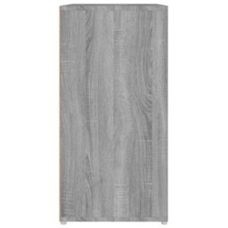 Berkfield Shoe Cabinet Grey Sonoma 60X35X70 Cm Engineered Wood - thumbnail 8