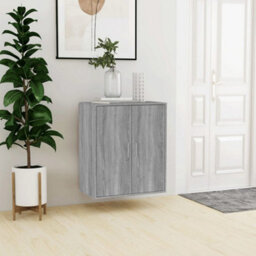 Berkfield Shoe Cabinet Grey Sonoma 60X35X70 Cm Engineered Wood - thumbnail 3