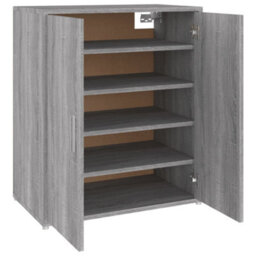 Berkfield Shoe Cabinet Grey Sonoma 60X35X70 Cm Engineered Wood - thumbnail 6