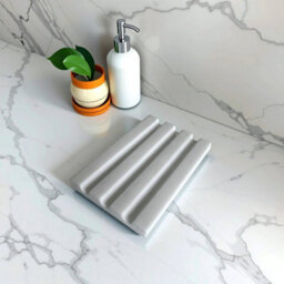 Fino Stone Diago Matt White Stone Soap Dish