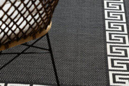 RugsX Carpet Sisal Flat 49373690 Greek Black Cream 80X150 Cm - thumbnail 5