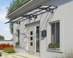 Canopia By Palram Herald 4460 Grey Door Canopy, (H)33Cm (W)447Cm (D)13.9Cm - thumbnail 2