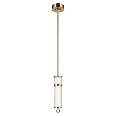 Elstead Riven Integrated LED Pendant Light Champagne Bronze 2860K - image 1