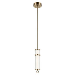 Elstead Riven Integrated LED Pendant Light Champagne Bronze 2860K