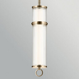 Elstead Riven Integrated LED Pendant Light Champagne Bronze 2860K - thumbnail 4