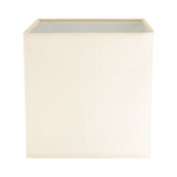 Happy Homewares Contemporary And Stylish Soft Cream Linen Fabric Square 16Cm Lamp Shade