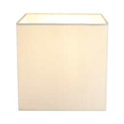 Happy Homewares Contemporary And Stylish Soft Cream Linen Fabric Square 16Cm Lamp Shade - thumbnail 2