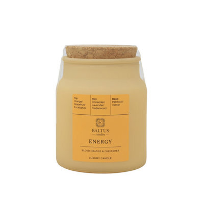 Scented Candle 152G Apothecary Jar Energy Blood Orange & Coriander Air Freshener - image 1