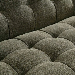 Xample Isla Green Fabric Armchair Hand-Tufted Upholstery With Pocket Spring Seat, Hardwood Legs & Brass Tips - thumbnail 4