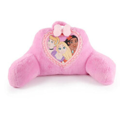 Disney Character Faux Fur Bed Rest, Princess Cushion Soft Plush Character Pillow With Carry Handle, Kids Bedroom & Lounge Support - thumbnail 2