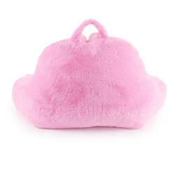 Disney Character Faux Fur Bed Rest, Princess Cushion Soft Plush Character Pillow With Carry Handle, Kids Bedroom & Lounge Support - thumbnail 4