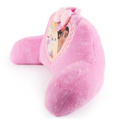 Disney Character Faux Fur Bed Rest, Princess Cushion Soft Plush Character Pillow With Carry Handle, Kids Bedroom & Lounge Support - thumbnail 5