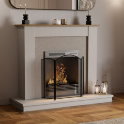 Lassic Fire Vida Selby 3 Panel Black  Fire Guard Fireplace Cover - thumbnail 3