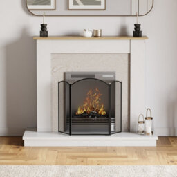 Lassic Fire Vida Selby 3 Panel Black  Fire Guard Fireplace Cover - thumbnail 2