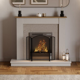 Lassic Fire Vida Selby 3 Panel Black  Fire Guard Fireplace Cover - thumbnail 4