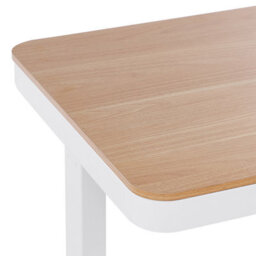 Beliani Electric Adjustable Standing Desk Kenly Brown/ White 120 Cm 60 Cm With Usb Port - thumbnail 7