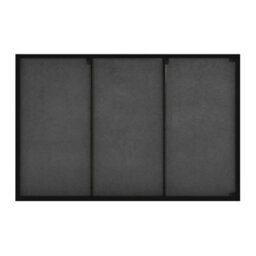 Furniturebox Emma Small 100X66Cm Black Framed Rectangular Vertical Living Room Hallway Wall Mirror - thumbnail 7