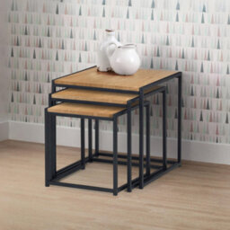 Oakham Camden Nest Of 3 Tables In Euro Oak - thumbnail 2