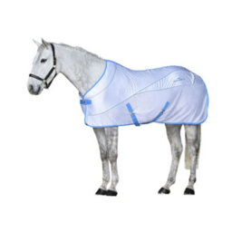 "Weatherbeeta Air-Tec Standard-Neck Horse Cooler Rug White/blue (5 6"")" - thumbnail 2