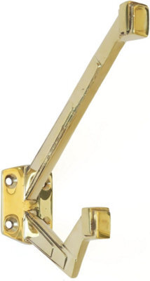 Castelion Brass Art Deco Hat And Coat Hook - image 1