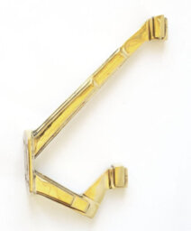 Castelion Brass Art Deco Hat And Coat Hook - thumbnail 2