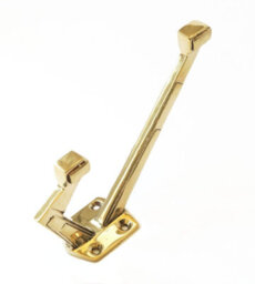 Castelion Brass Art Deco Hat And Coat Hook - thumbnail 3