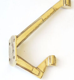 Castelion Brass Art Deco Hat And Coat Hook - thumbnail 4