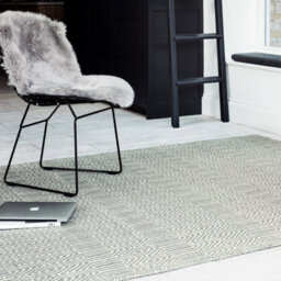 Silver Geometric Handmade Luxurious Modern Wool Easy To Clean Rug Dining Room Bedroom And Living Room-100Cm X 150Cm - thumbnail 1