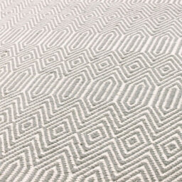 Silver Geometric Handmade Luxurious Modern Wool Easy To Clean Rug Dining Room Bedroom And Living Room-100Cm X 150Cm - thumbnail 2