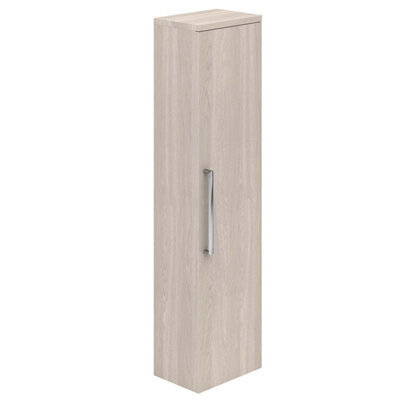 Plum&clay Novela Light Wood Wall Mounted Bathroom Tall Storage Cabinet Unit Bathroom Furniture - image 1