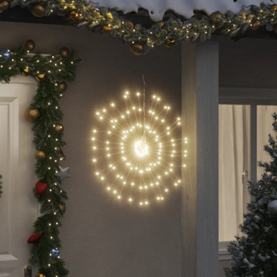 Walplus Christmas Starburst Lights 140 Leds 4 Pcs Warm White 17 Cm - image 1